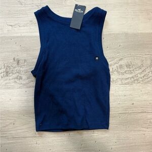 Hollister Women's Deep Blue Tank Top